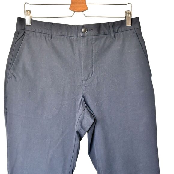 Everlane Uniform 32x30  men's Slim Fit Performance 5 Pocket Pant Navy Blue Twill - Picture 4 of 7